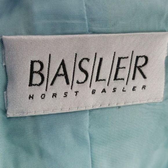 Horst Basler Multicolored‎ Blue Stripe size 38 size 8 Blazer button up jacket - Picture 7 of 8
